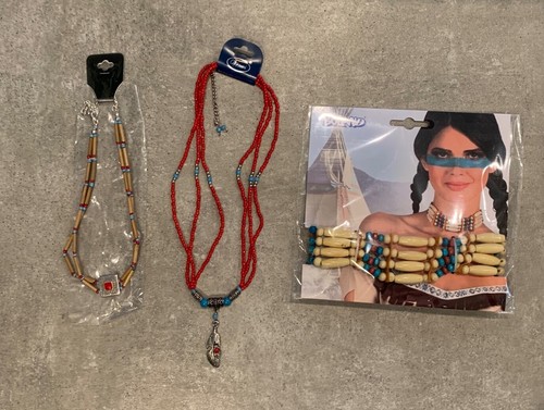 Indianerin halskette feder - indianerin,