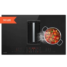 Induktionskochfeld mit Dunstabzug Down Air System 750 m³/h EEK A++ 4 Zonen 83 cm