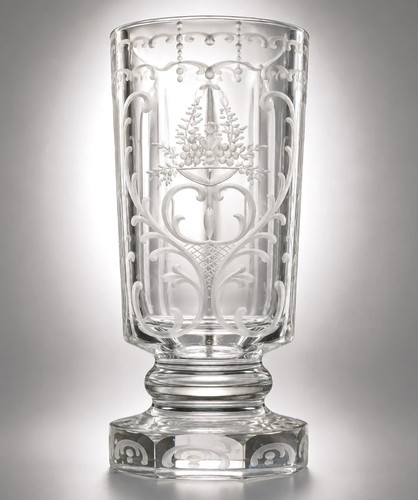 Biedermeier andenkenglas - biedermeier,