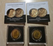 2x 1/1000 oz, 20 Mark