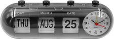 Ewiger tischkalender mit uhr - tischkalender,