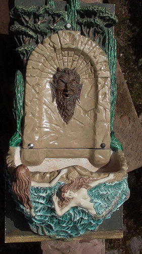 Majolika wandbrunnen ohne - wandbrunnen,