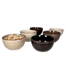 6er Set Grey Bowl-Schalen