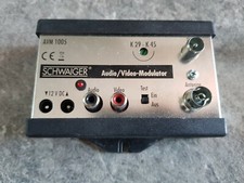 Schweiger AVM 1005 Audio/Video Modulator, K 29-45 einstellbar mit Netzteil+Kabel