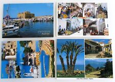 4 x Pafos, Paphos AK Lot Ansichtskarten frankiert mit Briefmarken Cyprus ZYPERN