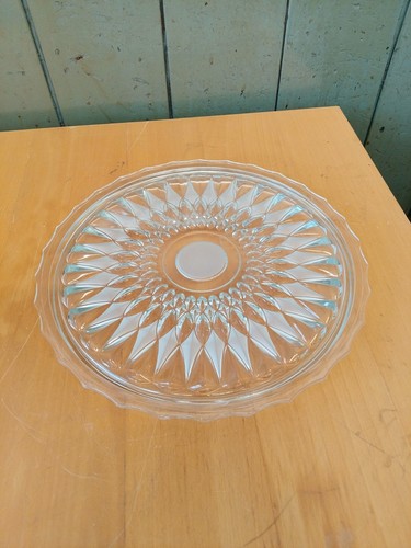 Vintage glas tortenplatte - glas, 28