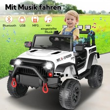 12V Elektroauto Kinderfahrzeug Kinder Auto mit 2,4G-Fernbedienung ab 3 Jahren