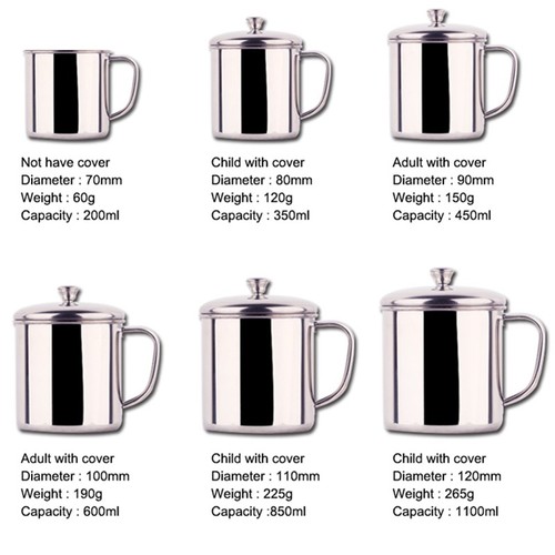 200 350 450 - 200/350/450/600/800/1100ml, 304