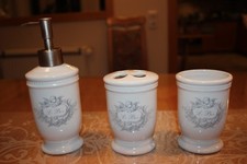 Le Bain Badset Zahnputzbecher, Zahnbürstenhalter, Seifenspender