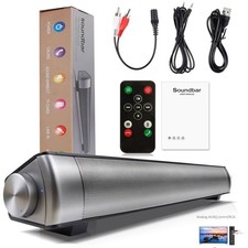 TV Soundbar Bluetooth 5.0 Lautsprecher Surround-Sound Heimkino mit AUX Soundbox