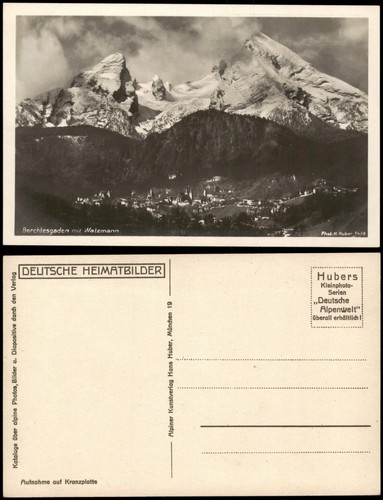 Ansichtskarte berchtesgaden - ansichtskarte,