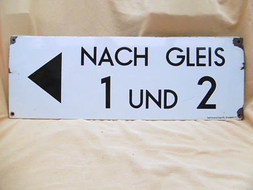 Emailleschild - , db