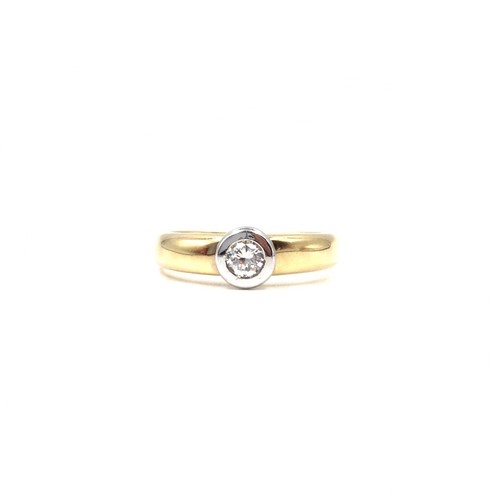 18kt gelbgold ring 750 gold - ring,