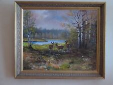 Landschaftsbild Schweden Bulit Willmut Öl auf Leinwand Keilrahmen, 71 x 60,5 cm