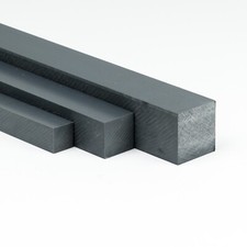 Pvc vierkant 40x40mm grau - 40x40mm,