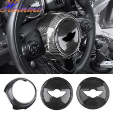 100% Carbon Fiber Lenkradabdeckung Aufkleber für Mini Cooper R55 R56 R60 F55 F56