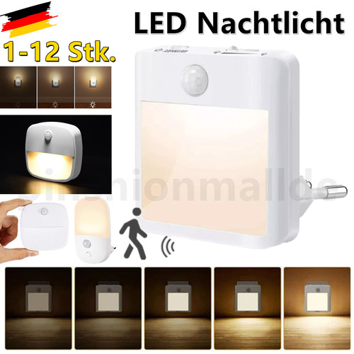 12stk led nachtlicht mit - 1-12stk,