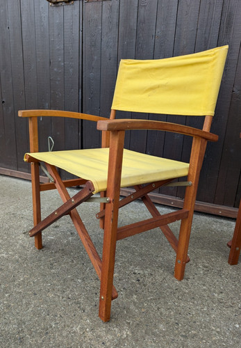 Teak deckchair camping stuhl - camping,
