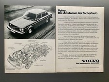 Volvo 240 Anatomie der Sicherheit Oldtimer 1975 Vintage Ad Werbung Reklame