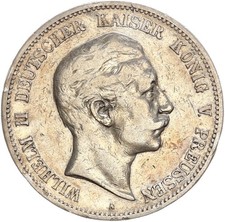 Preußen Wilhelm II. 5 Mark