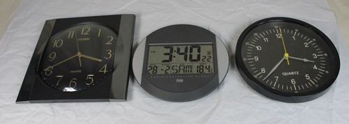 Quarz wanduhr aus - 3x,
