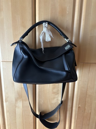 Loewe puzzle bag medium black - puzzle,