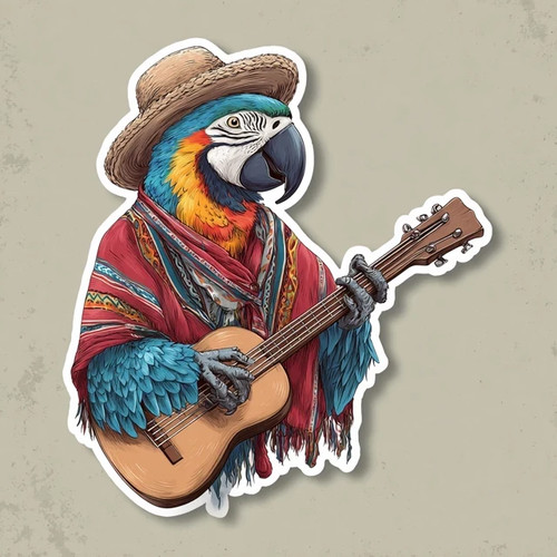 Papagei hippie 9x9 - hippie, cm