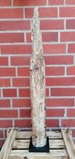 Treibholz Schwemmholz Stele Skulptur Deko Statue Holz Schiffsbohrmuschel