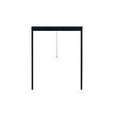 B-WARE Fliegengitter Insektenschutz Fenster Rollo Alurahmen 60 x 100 anthrazit