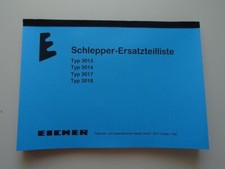 Ersatzteilliste Eicher Typ 3013 3014 3017 3018 Nr. I/71 Ausgabe A