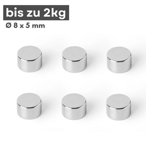 Neodym scheibenmagnet x 5 - scheibenmagnet, Ø