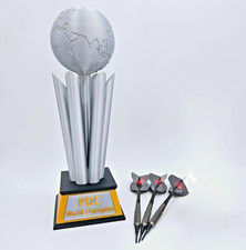 Dart WM Pokal 25cm – Deko Trophäe im PDC Stil für Dartspieler Turnier Geschenk