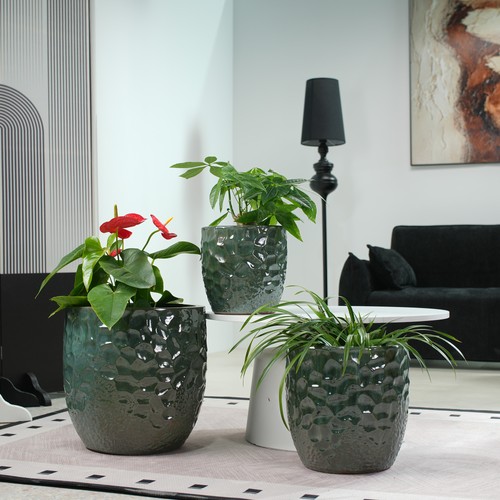 Blumentopf keramik glasiert - blumentopf,