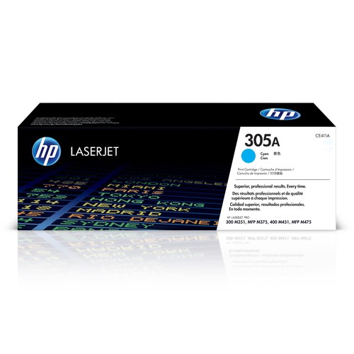 305a cyan original laserjet - hp,