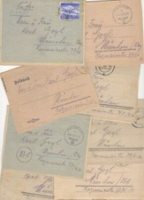 10 Feldpostbriefe eines Soldaten 1943 / 1944