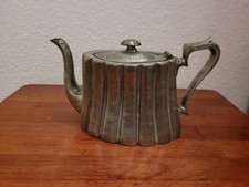 klassische Teekanne von James Dixon & Sons Sheffield vermutlich Zinn oder Silber