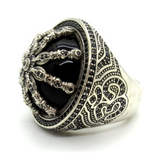 MEGA THOMAS SABO 925 Silber Ring WHEEL OF KARMA Black Edition extrem rar RG54