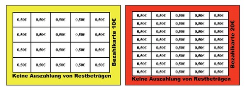 Verzehrkarten - 50,