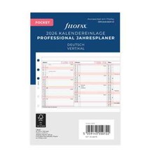 filofax Kalendereinlage POCKET Professional 2026 Jahresplaner Leporello 26-68276