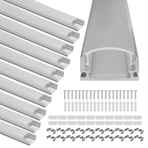 10x1m led aluminium profil - aluminium,