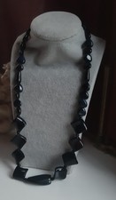 Collier aus Schwarzer Achat°.