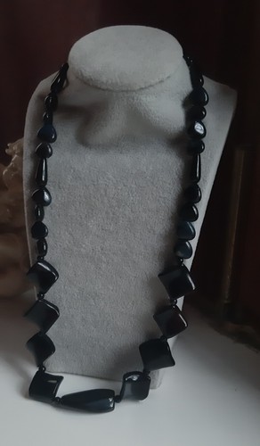 Collier aus schwarzer achat - collier, achat°.