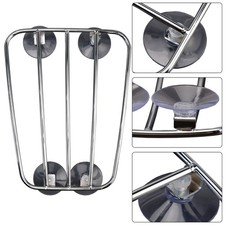 Motorrad Tank Gepäckträger chrom mit 4 Saugnäpfe für Bonneville Cafe Racer