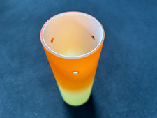 Lampenschirm Zylinder Orange Pendelleuchte Glasschirm H 22cm 3 Löcher D7,5 cm