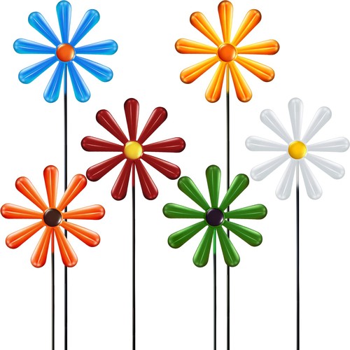 Gartenstecker blumen metall - gartenstecker,