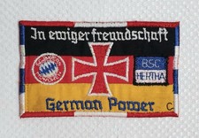 Alter Bayern München + Hertha BSC Berlin Fan Aufnäher für Sammler 