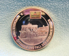 Medaille Öffnung & Fall der Berliner Mauer 9. November 1989 vergoldet PP 2246
