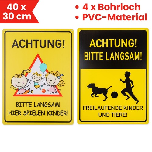 Schild achtung spielende - schild,