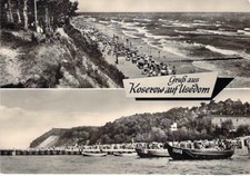 Ostsee AK Usedom Koserow Fischerboote Strandleben DDR Ansichtskarte Foto um 1960