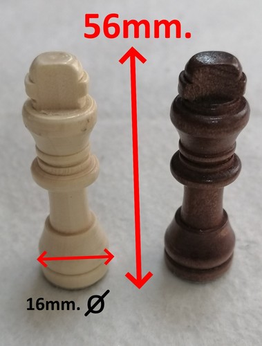 Fichas ajedrez madera - fichas,